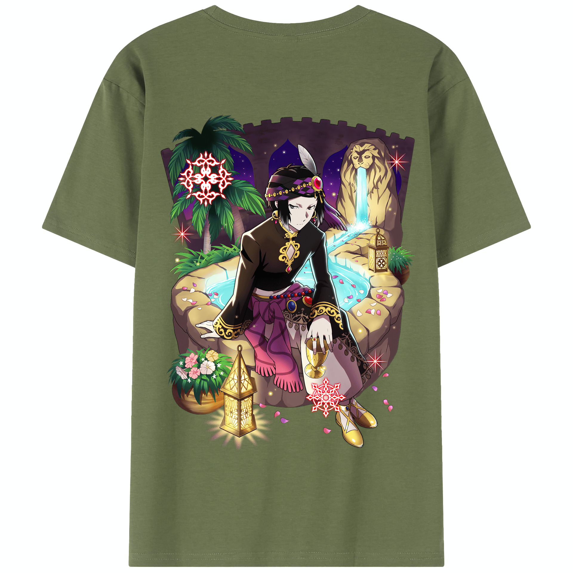 （画像用） 文豪ストレイドッグス Bungo Stray Dogs 綿100％半袖Tシャツ（背面プリント）